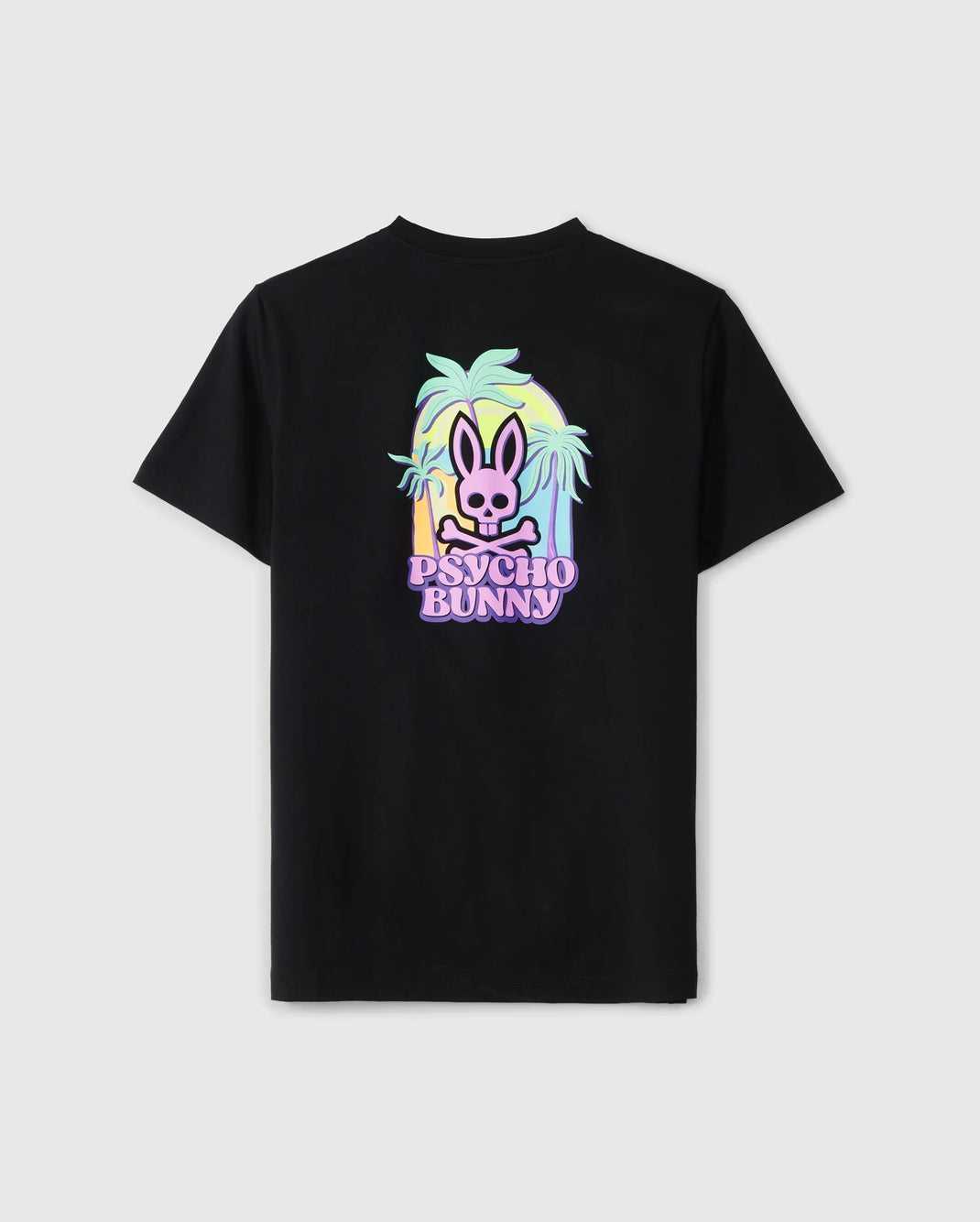 Tees Psycho Bunny Redland Graphic Tee Noir Homme | OEB-68055265